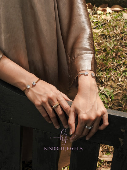 [SG] Putri Heart Open Bangle | Kindred Jewels