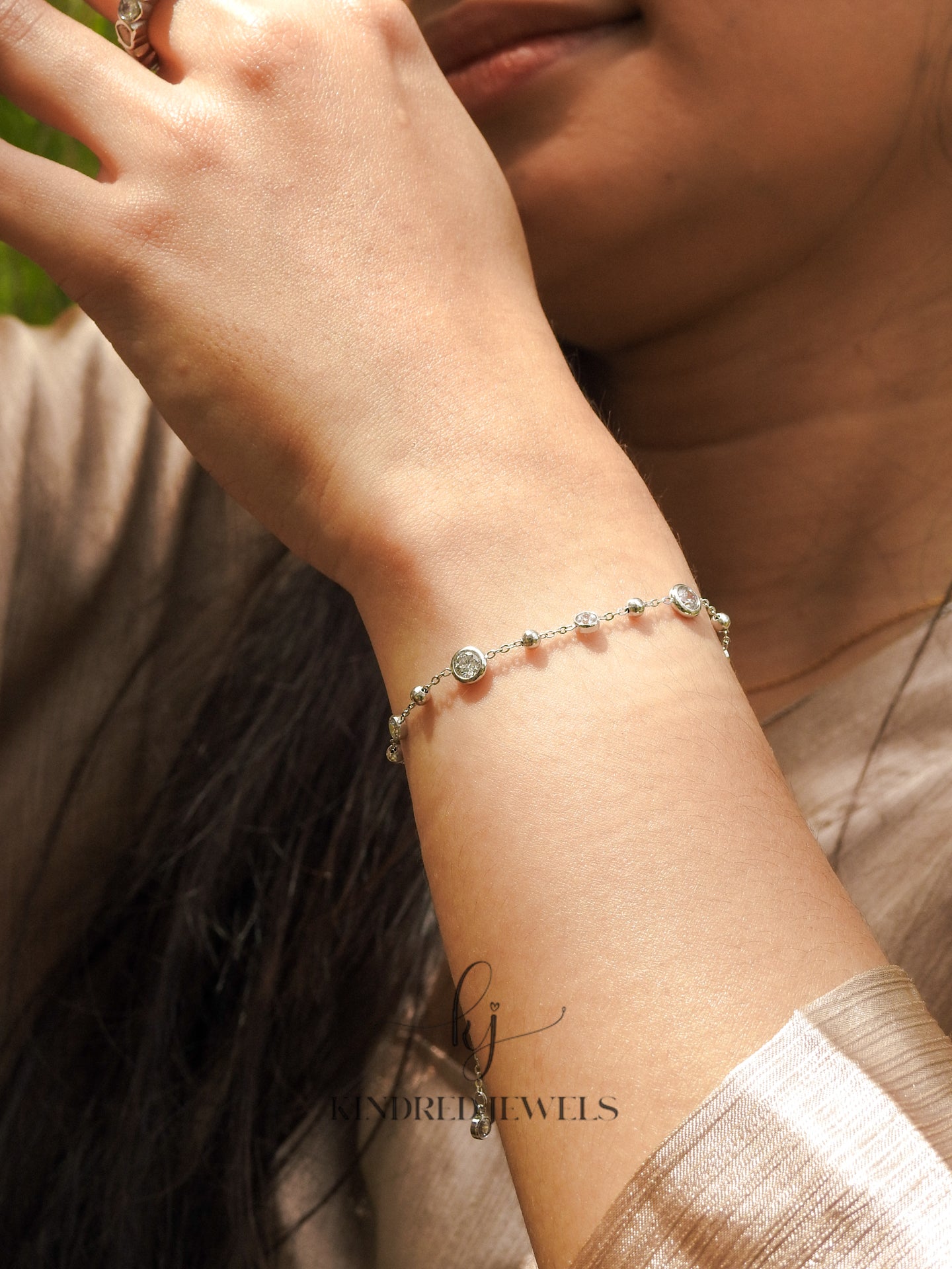 [SG] Intan Bezel Bracelet | Kindred Jewels