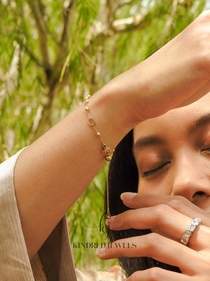 [SG] Intan Bezel Bracelet | Kindred Jewels