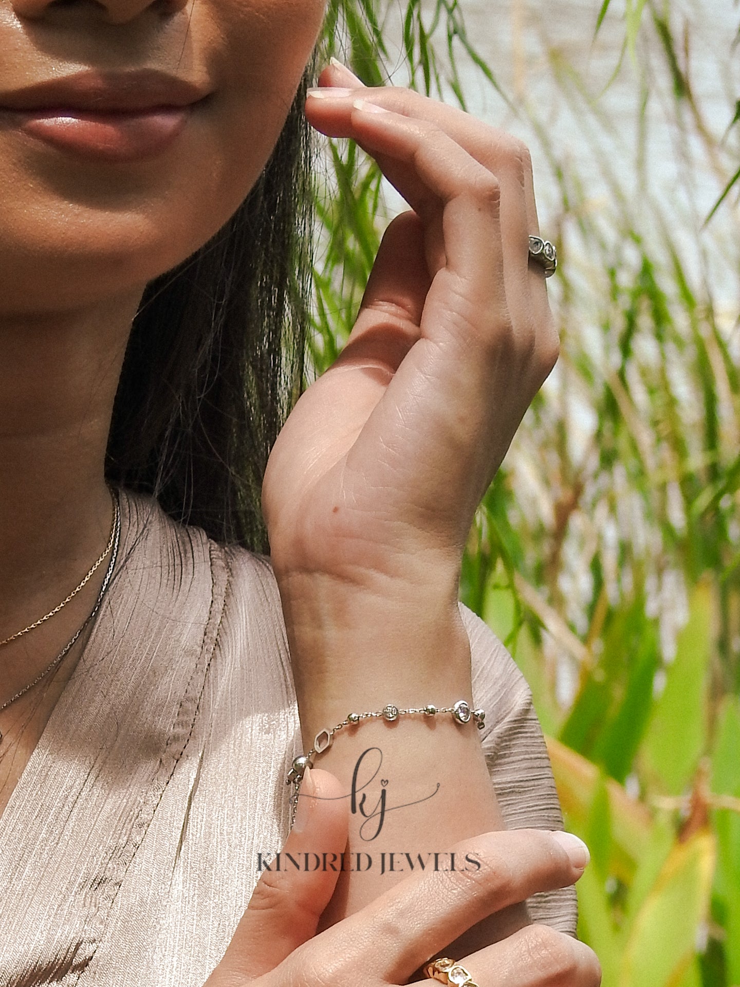 [SG] Intan Bezel Bracelet | Kindred Jewels