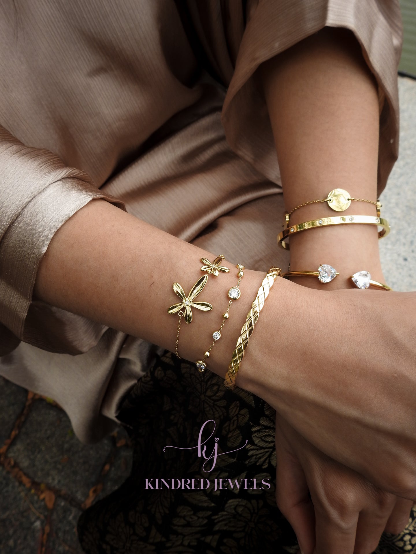 [SG] Intan Bezel Bracelet | Kindred Jewels