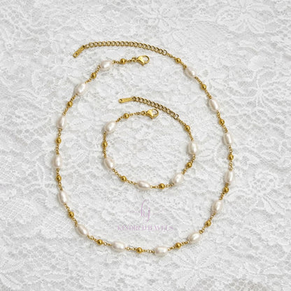 [SG] Aurielle Pearl Necklace | Kindred Jewels