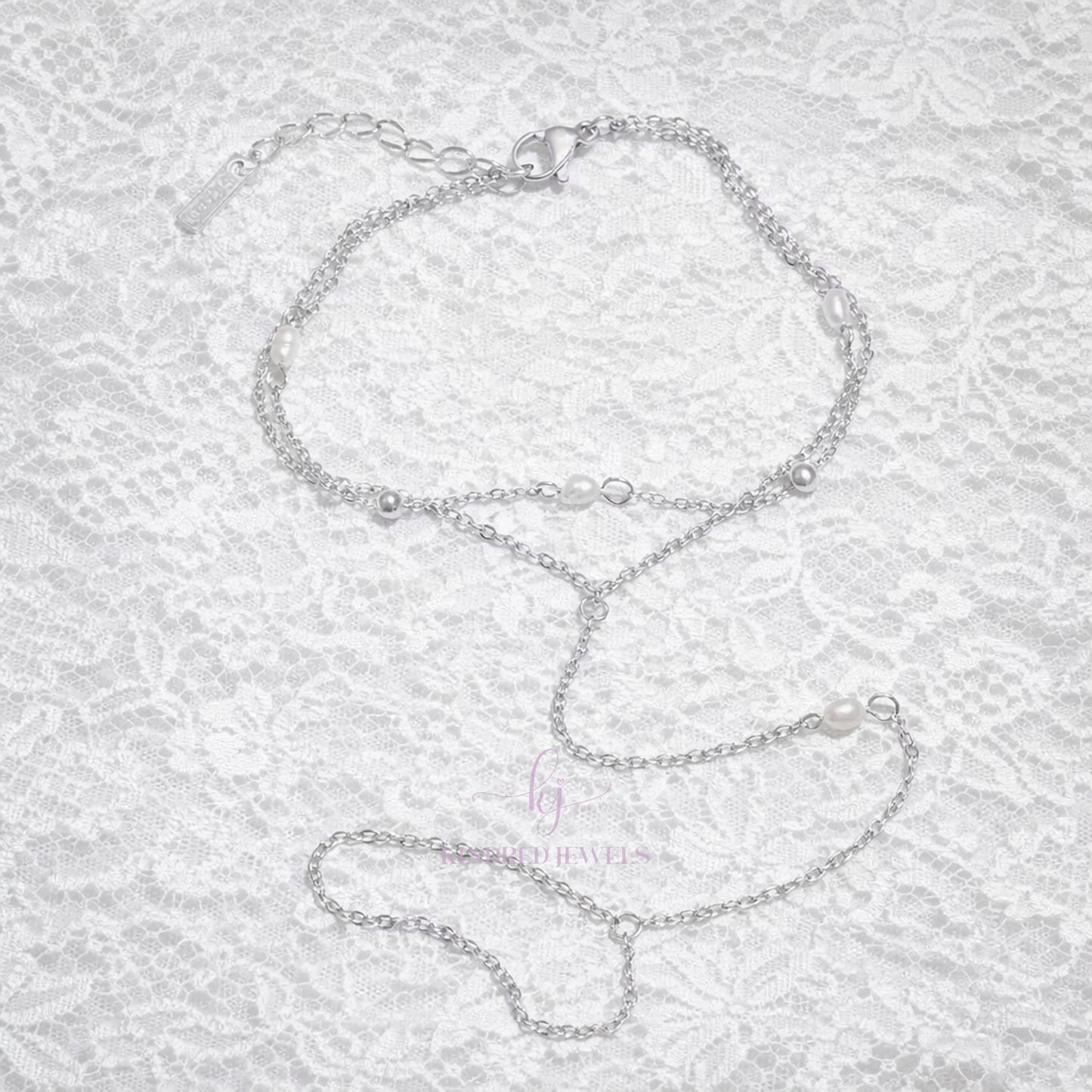 [SG] Serene Pearl Handchain | Kindred Jewels