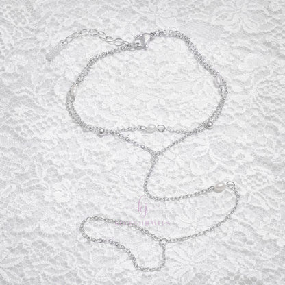 [SG] Serene Pearl Handchain | Kindred Jewels
