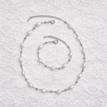 [SG] Aurielle Pearl Necklace | Kindred Jewels