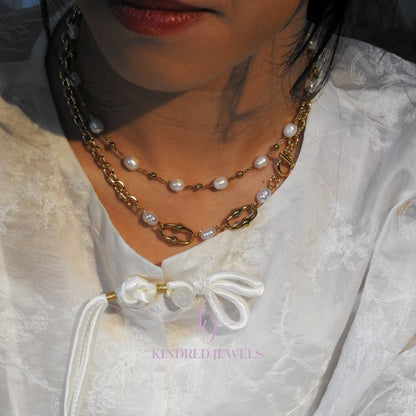 [SG] Aurielle Pearl Necklace | Kindred Jewels