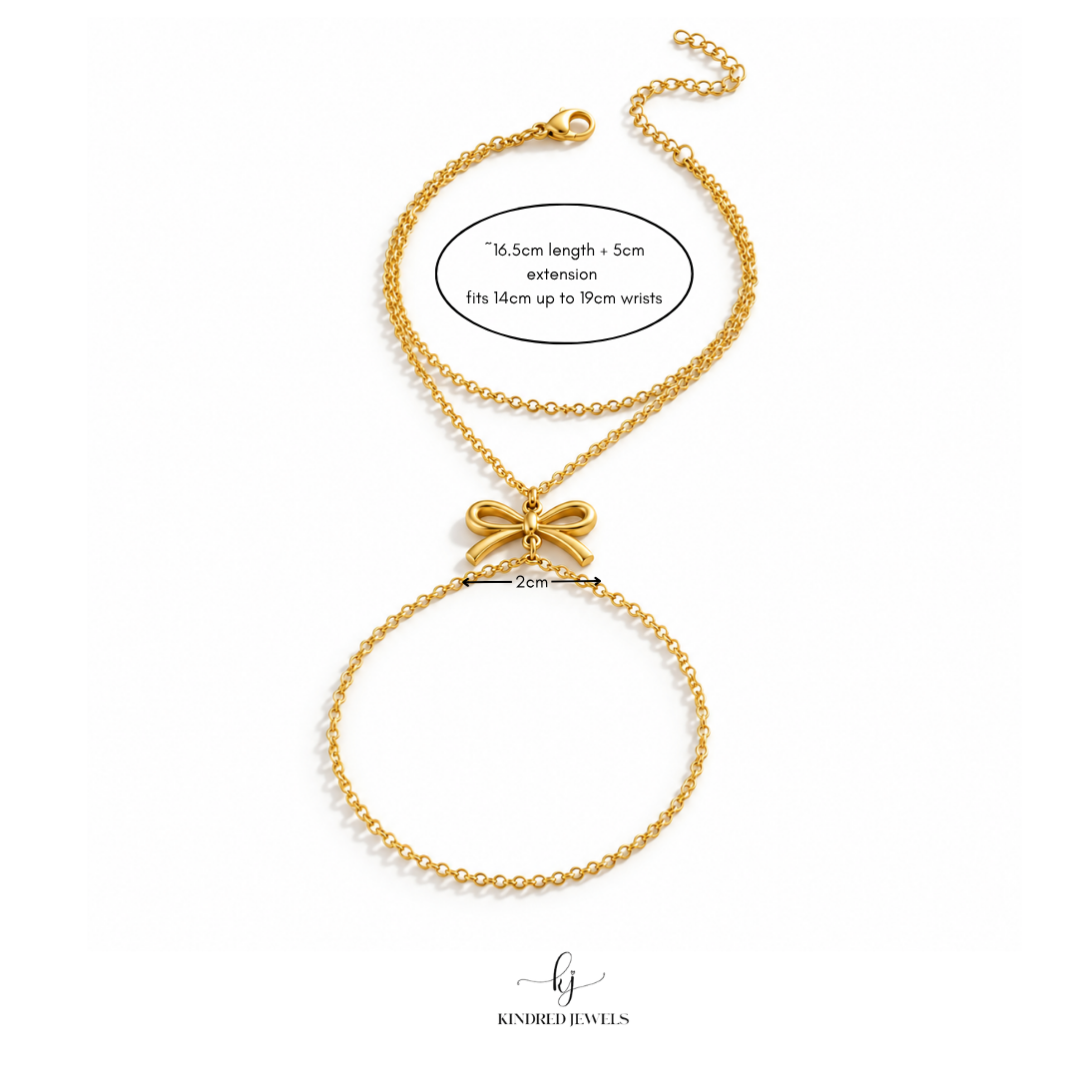 [SG] Bow Handchain | Kindred Jewels